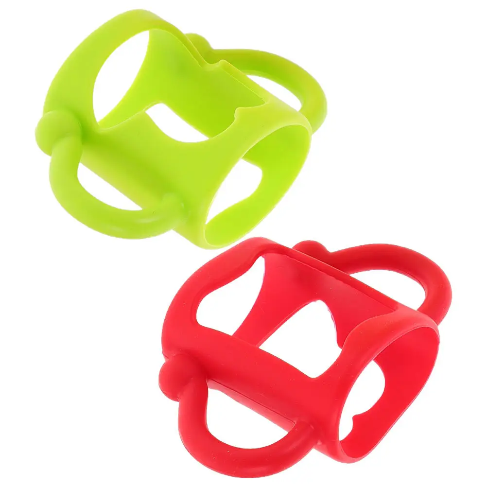 2Pcs Soft Silicone Baby Bottle Handles Universal Fit for Milk Feeding Bottles Infant Toddler Newborn Bottle Grip Accessories