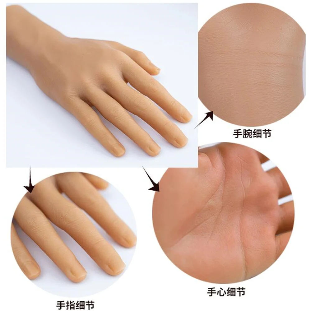 Male Hand Mannequin, Body Positioning, Manicure Props, Jewelry Art Complexion, Halloween Finger Doll, Real, E038, 1Pair, 29cm