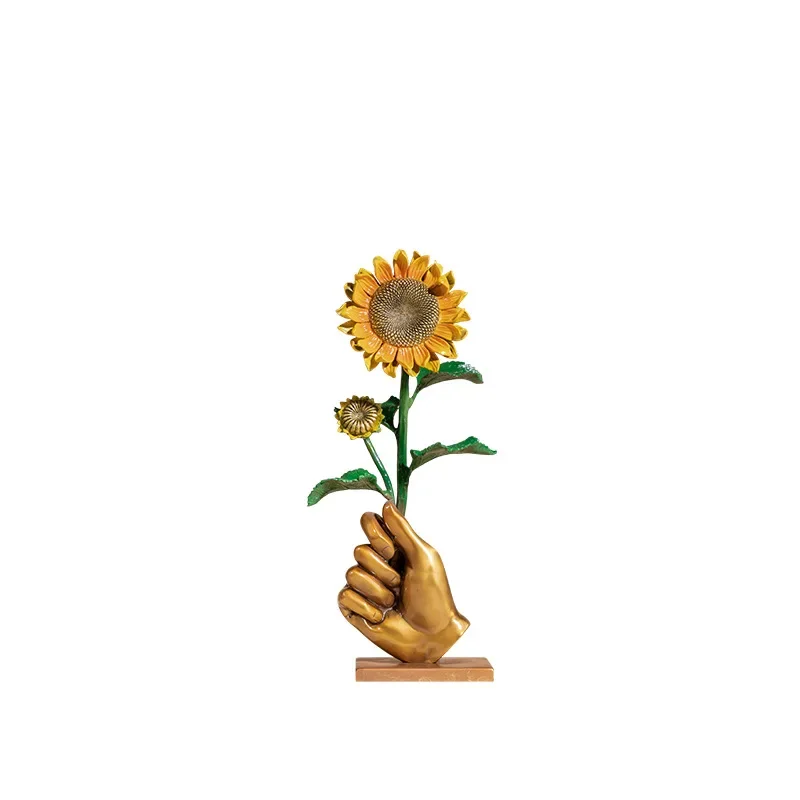 

Win the championship in one fell swoop, sunflower flower colored copper ornament, give classmates