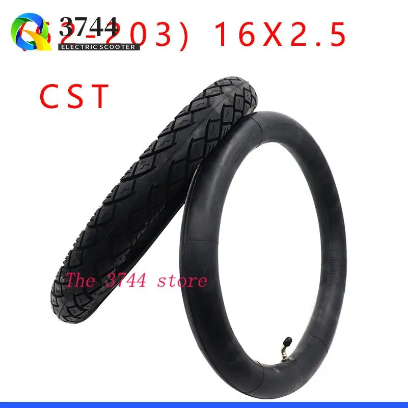 CST 16*2.5 tyre 62-305 16x2.50 tire and inner tube Fits Small BMX,  Kids Bikes,Electric Bikes (e-bikes)  Scooters Accessories
