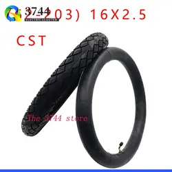 CST 16*2.5 tyre 62-305 16x2.50 tire and inner tube Fits Small BMX, Kids Bikes,Electric Bikes (e-bikes) Scooters Accessories