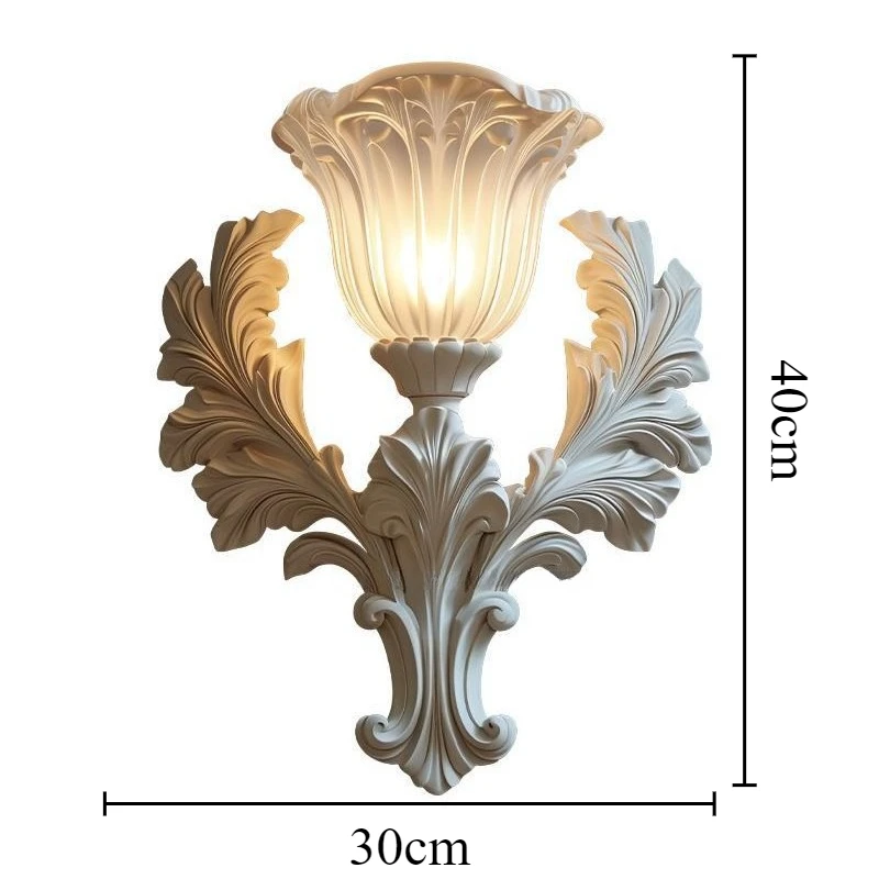 الراتنج وحدة إضاءة LED جداريّة مصباح الفرنسية الرجعية الفاخرة الجدار ضوء المدخل غرفة المعيشة مصابيح الإضاءة الداخلية لوازم الديكور أضواء