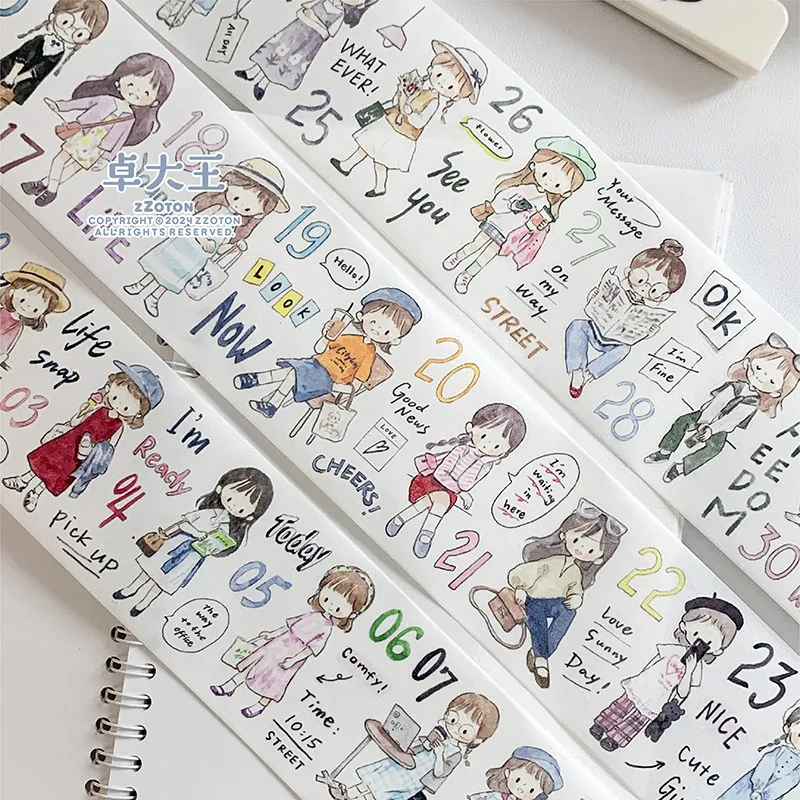 Journal Washi Masking Tape Samples Azhuo Journal Stickers Flower Language & Dreamland Series