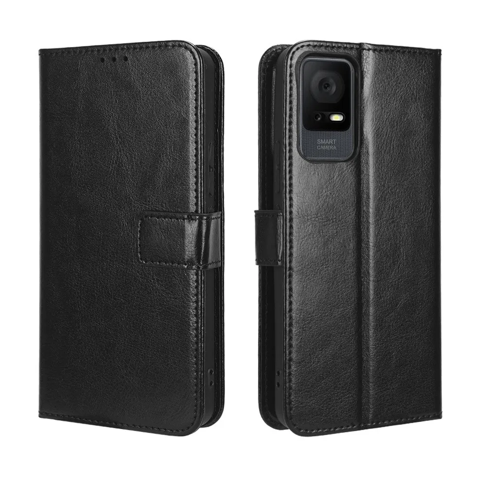 Para TCL 40SE 40R 405 406 funda de lujo con tapa de cuero PU con cordón y soporte para TCL 40 SE 40 R TCL40SE TCL40R TCL405 bolsas de teléfono