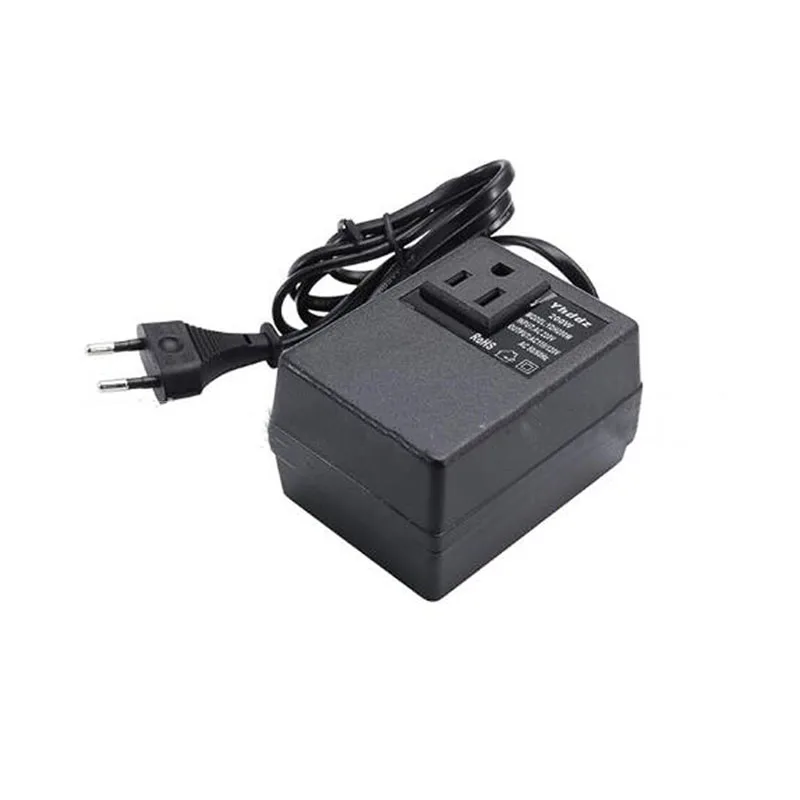 200W voltage converter transformer AC 220V to 110V downward step by step downward single phase travel EU plug voltage transforme