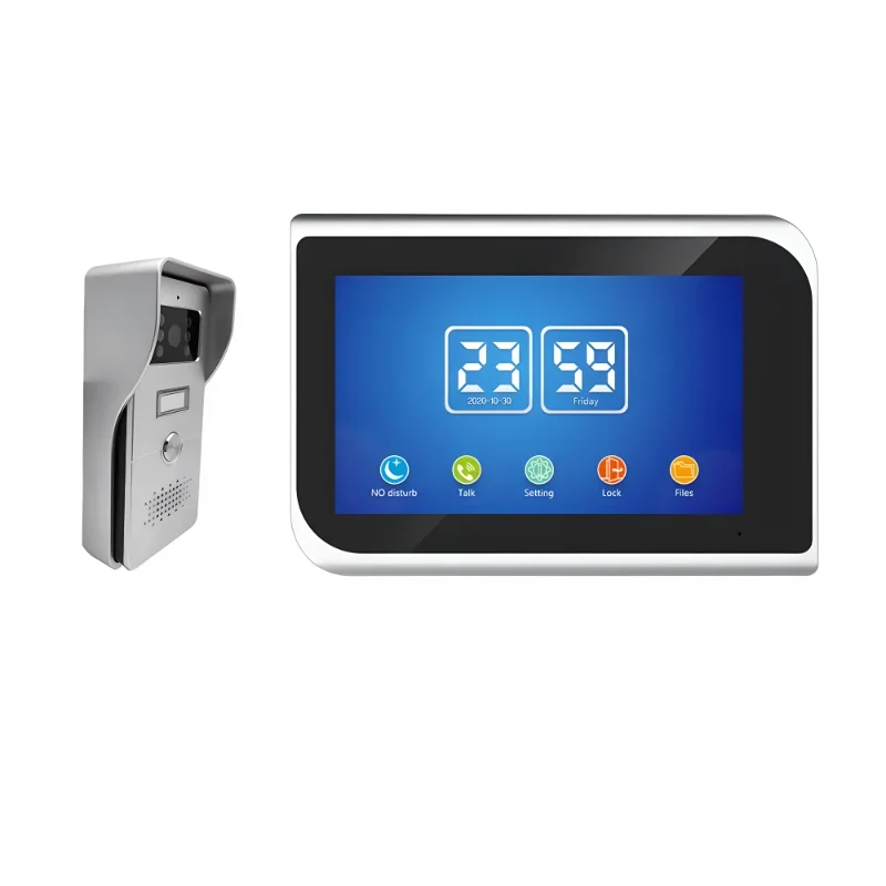 Tuya-visiophone intelligent avec écran tactile LCD 7 ", interphone vidéo filaire, sonnette Wi-Fi, entrée vidéo, téléphone, kit système d'interphone visuel, appartement 4