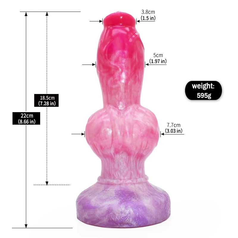 FAAK Fantasy Dog Knot Dildo With Sucker Silicone Large Penis Anal Plug Sex Toys For Women Men Female Masturbator Big Dong