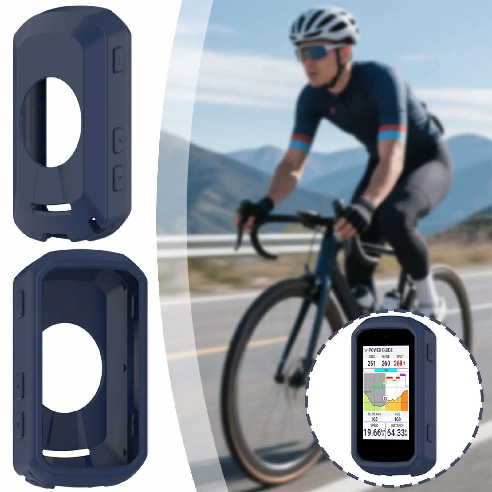 

Силиконовый защитный чехол для Garmin Edge 850, полная защита, точная посадка, улучшенная ручка, ежедневные поездки, приключения, путешествие