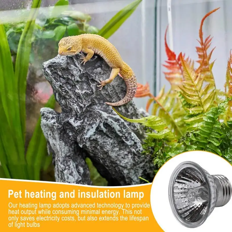 220V Habitat Light Lamp Basking Heat Bulb For Reptiles Turtle Heat Lamp Heat Bulb Lamp Clip on Bearded Dragon Reptile Bulb