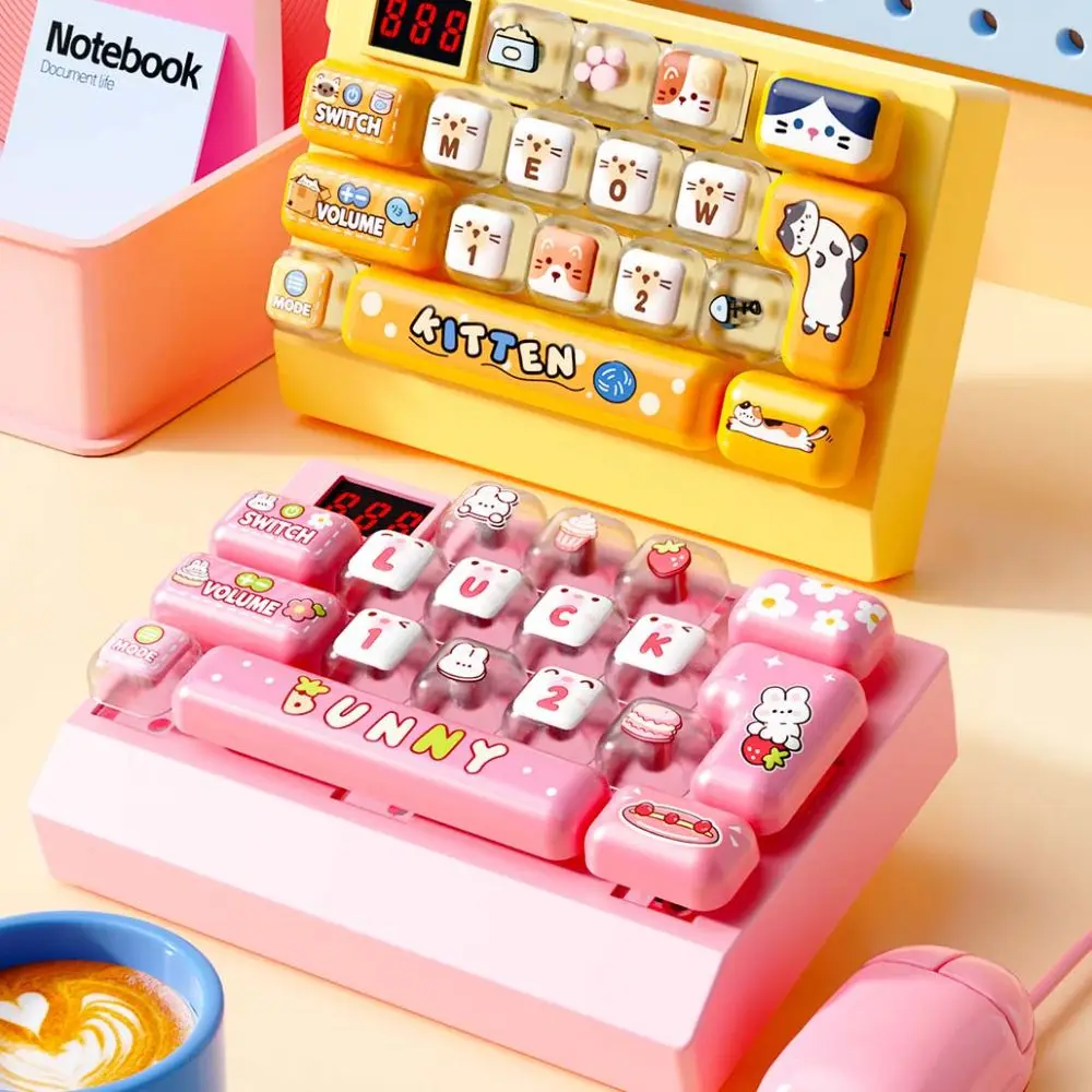 18-Key Quick Push Keyboard Game Machine Electronic Game Handheld Handheld Electronic Challenge Game Focus Training Quick Push