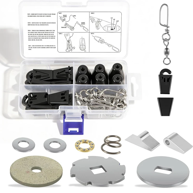 Boats Downrigger Line Terminator Kit & Complete Downrigger Rebuild Kit for Cannon Uni-Troll/Easi-Troll Series Downriggers