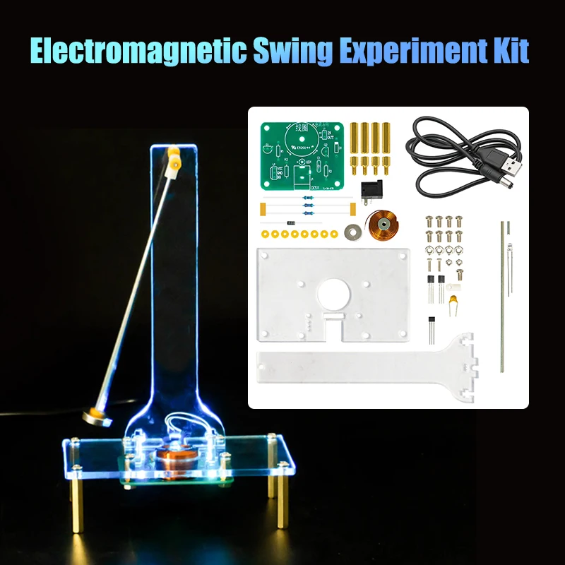 DIY Electromagnetic Swing Induction Kit PCB Teaching Training Oscillator Welding Production Set Electronic Kit