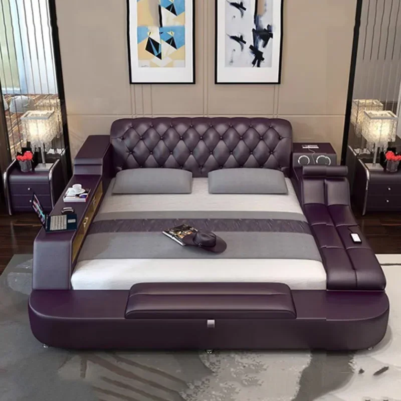 

Wood European Double Bed Royal Modern Master Twin Frame Double Bed King Size Luxury Letti Matrimoniali Furniture For Bedroom