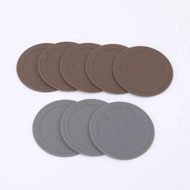 

Insulated Cup Desktop Circular Silicone Anti Slip Coaster Stainless Protective Pad Self-adhesive Tape Adhesive Sticker Cafe