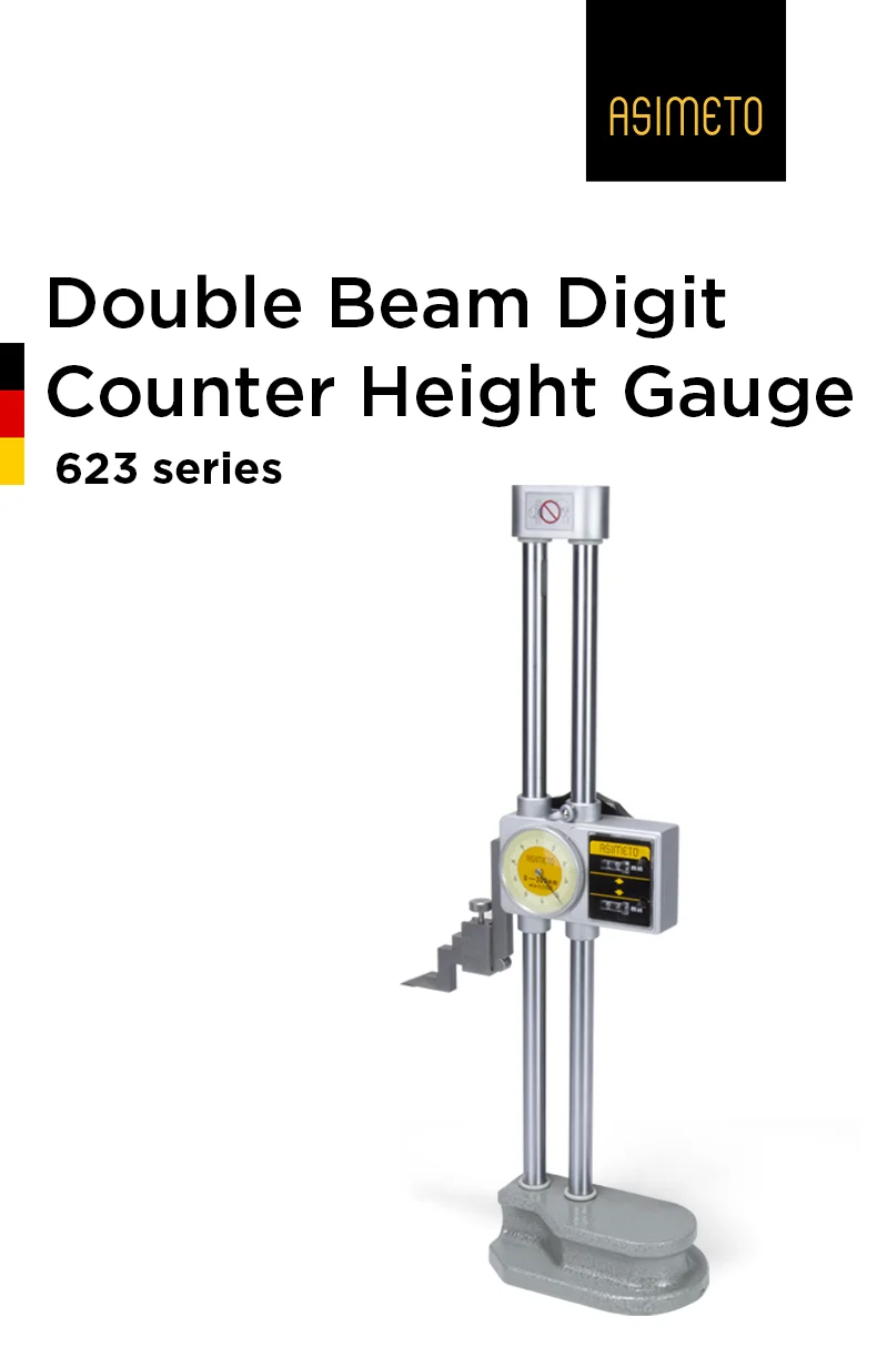 Portable Stainless Steel Dual Beam Digital Counter Altimeter Measurement Precision Digital Height Gauge Price