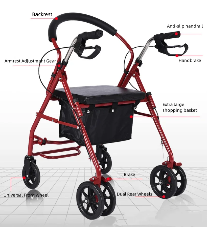 Walking aid for elderly people walking aid assisted car shopping cart Shopping supermarket car