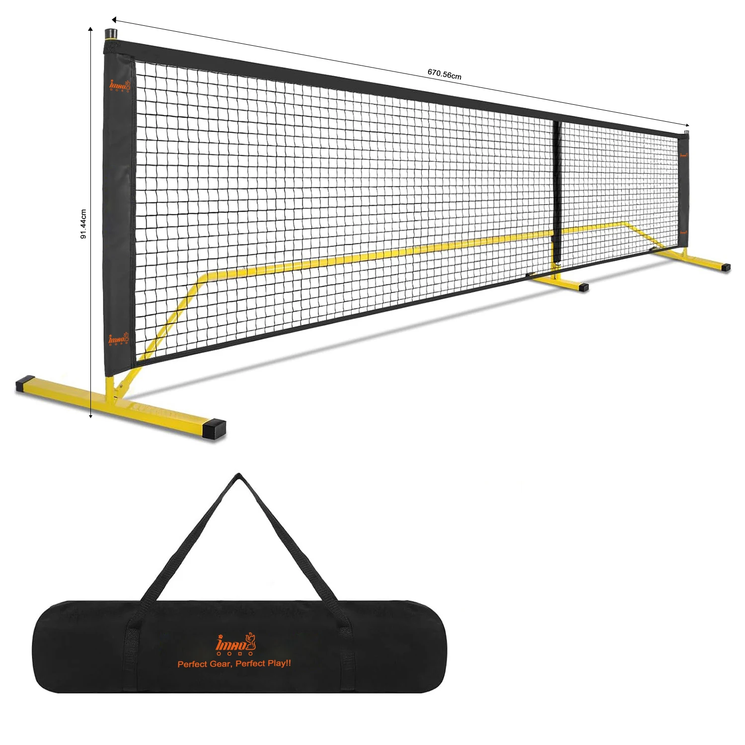 

Indoor/Outdoor Training Competition Volleyball Net Special Design for Outdoor Defensive Stroke Training Pickleball Players