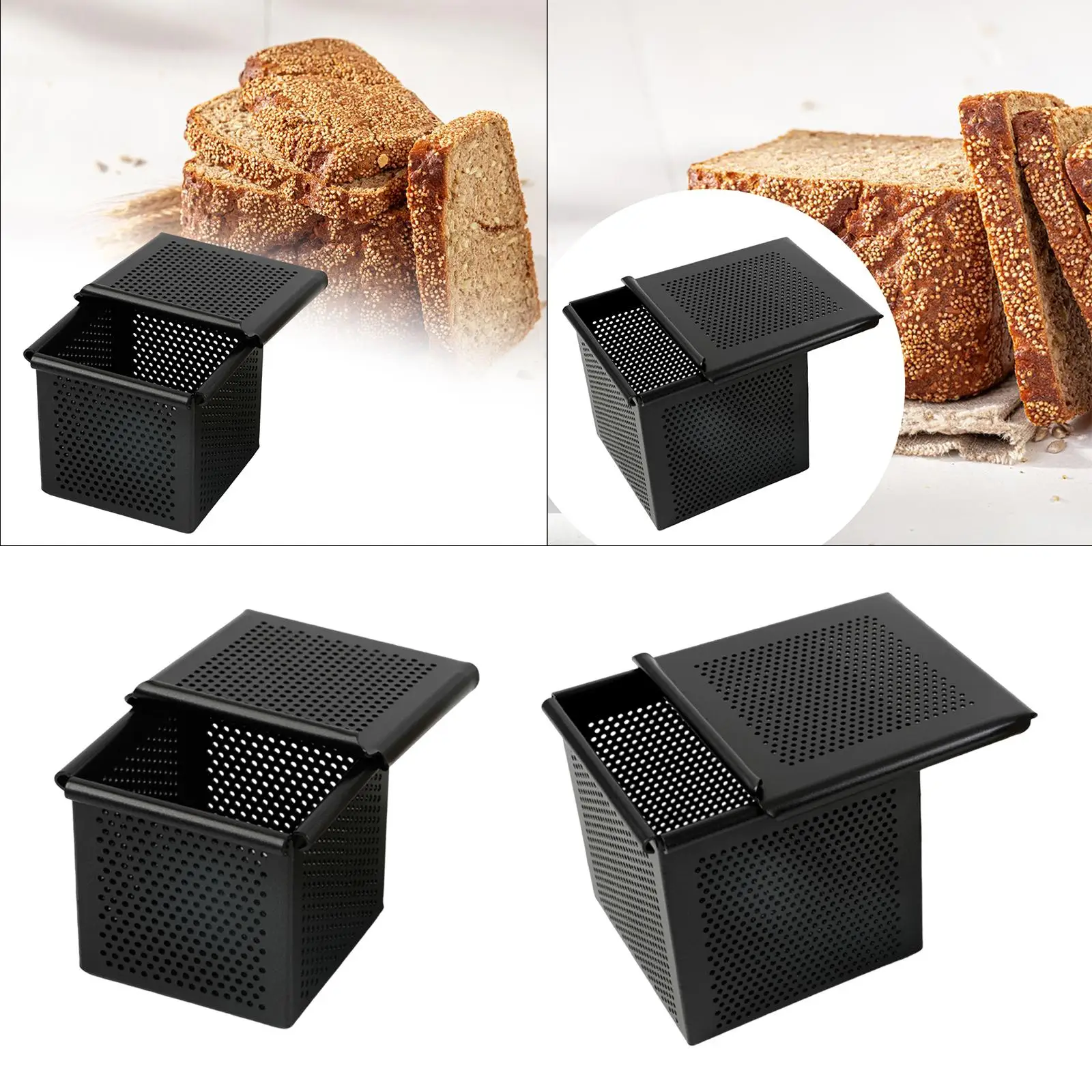 

Loaf Pan Roasting with Lid Oven Baking Sheet Prevent over Expansion Tart Tin