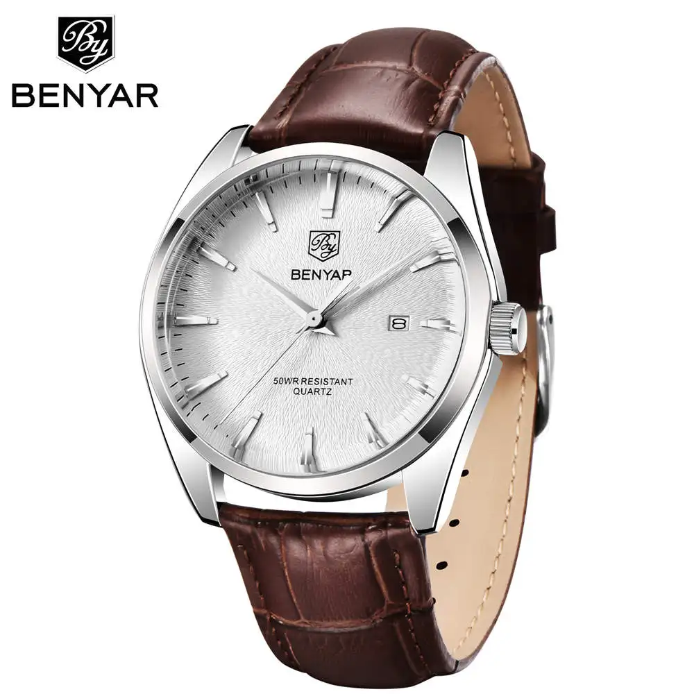 BENYAR 5163 Classic Exquisite Men's Watch Luxury Waterproof Quartz Watch Fashion Military Watch Business Male Charm Reloj Hombre