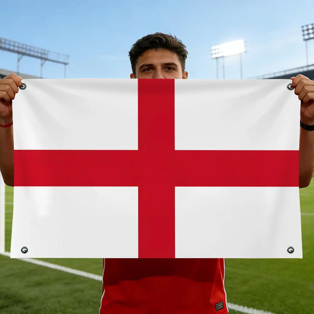 England Flags Horizontal High Density Knitted Fabric European Simple For Durable Outdoor Indoor Use