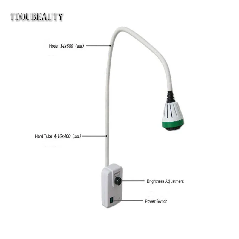 TDOUBEAUTY 9W LED lámpara de examen de luz de examen quirúrgico KD-202B-3 usada para laboratorio, ginecología, servicio ambulante envío gratis