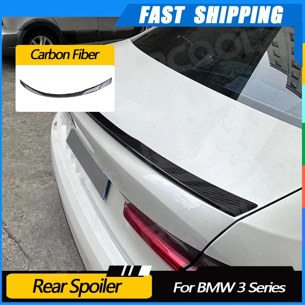 

For BMW 3 Series G20 G28 M3 G80 2021+ Carbon Fiber Rear Boot Spoiler Trunk Wing Car Body Kits External Decoration Accessories