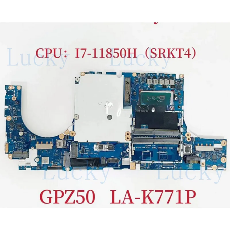 f   For HP Fury 15 G8 Laptop Motherboard GPZ50-LA-K771P i7-11850H M87578-601 Tested