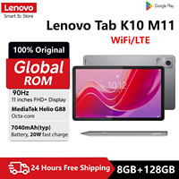 Original Lenovo Tab K10 M11 8GB RAM+5GB Virtual 128GB ROM MTK Helio G88 11'' 90Hz Display LTE Wifi 7040mAh Android 13 Tablet