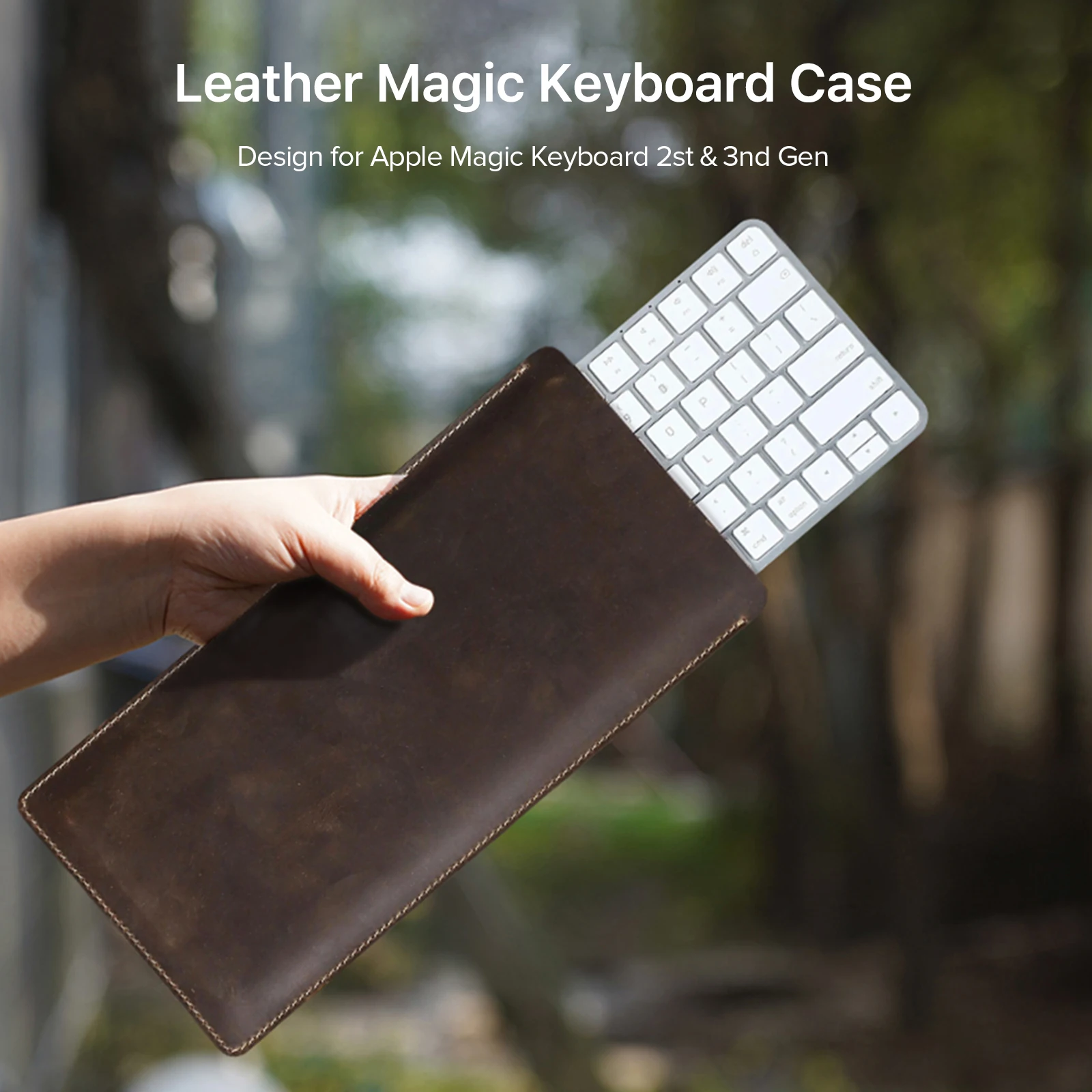 Genuine Leather Cover case for Apple Magic KeyBoard 3 2 A3118 A3203 A2450 A1644 A2449 KeyBoard Sleeve Pouch