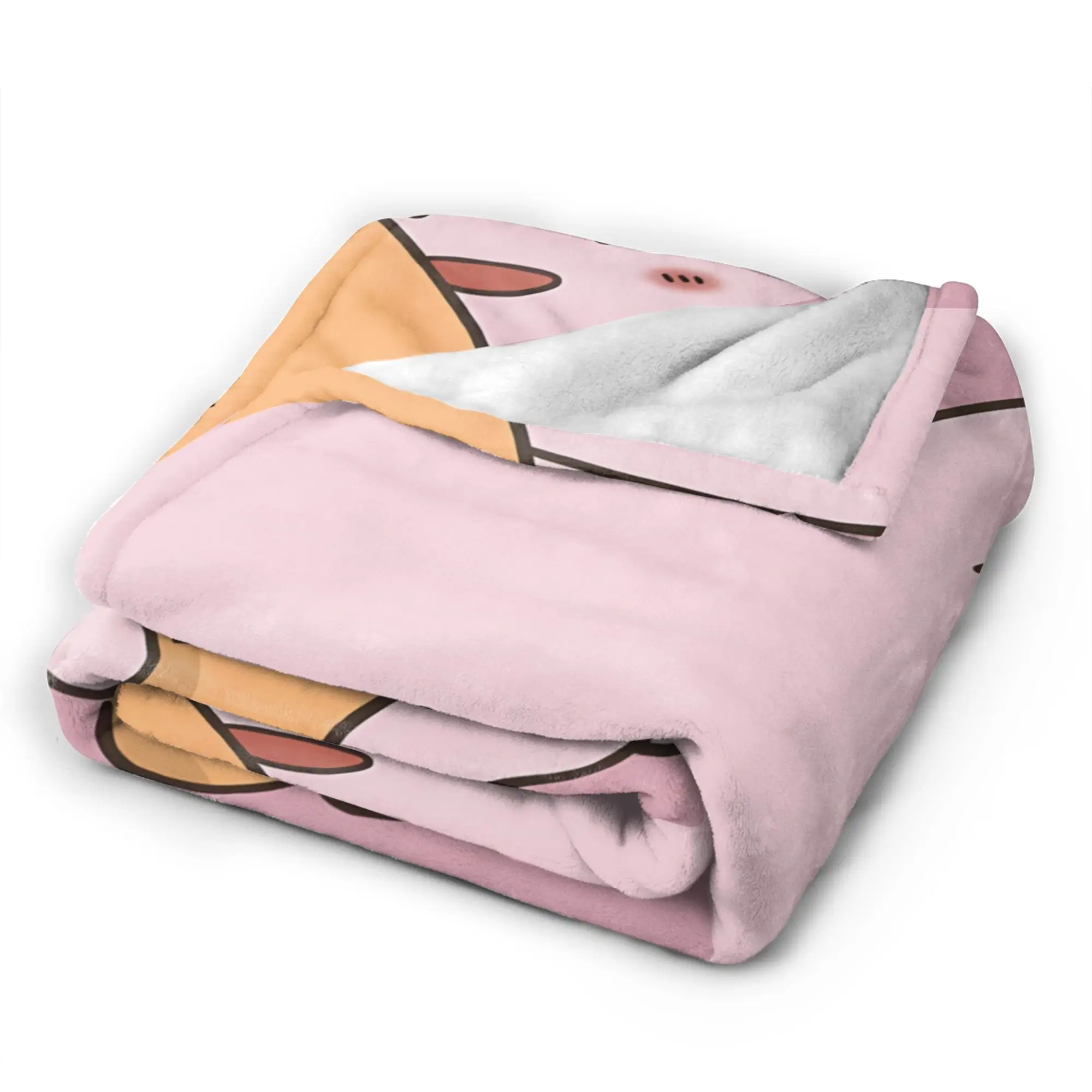 A-Asamimichaan Asleep Cute Asamimi Plush Blanket Girls Boys  Flannel Throw Blanket For Bedroom Warm Soft Quality Bedspread Gift