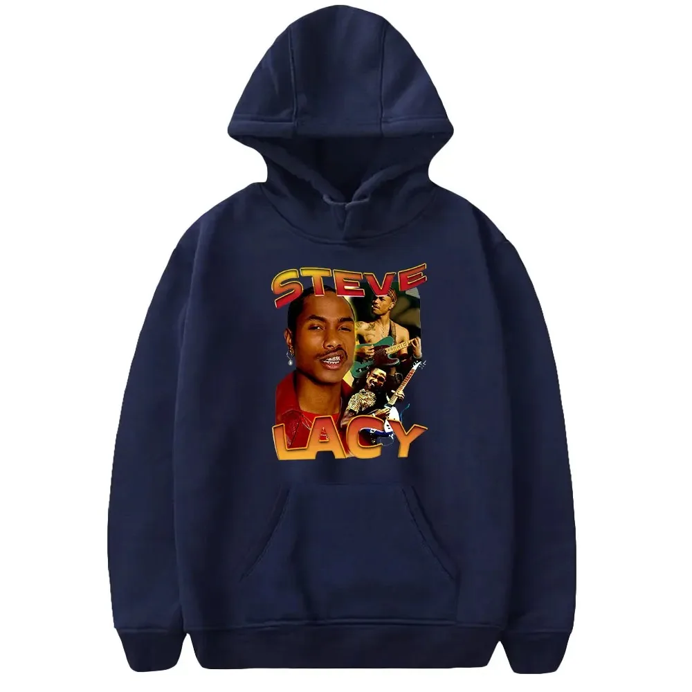 Unisex Steve Lacy manga comprida Hoodie, pulôver moletons com capuz, streetwear casual, roupas da moda, homens e mulheres 2024