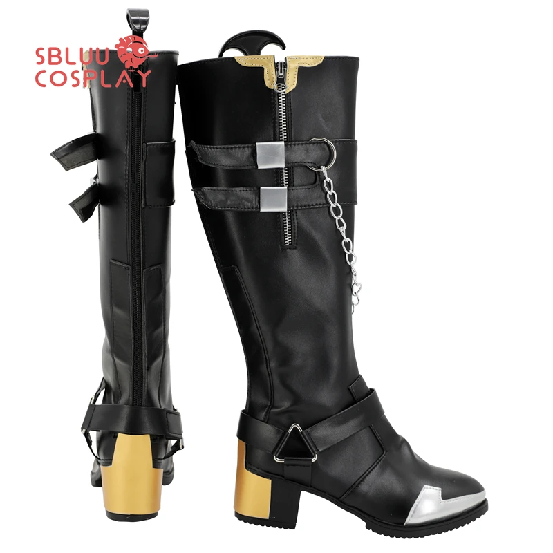 SBluuCosplay OW Ashe Scarpe Cosplay Stivali su misura Festa di Halloween