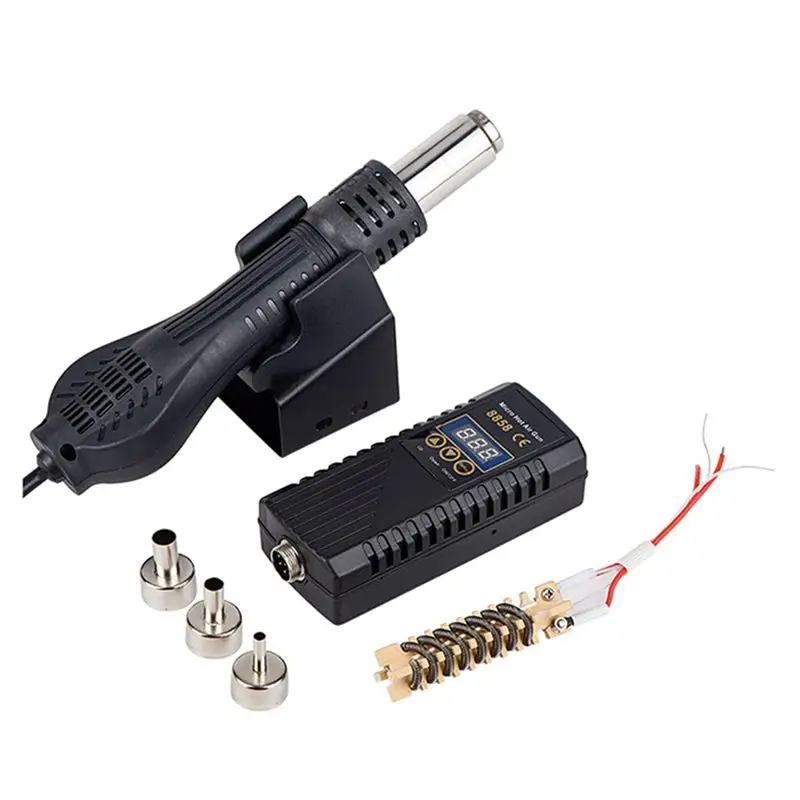 A76I-8858 Heat Gun-Tool Soldering Station Mini Hot Air Gun Tool For Soldering, 700W Heat Blower Welding Repair Tool EU Plug