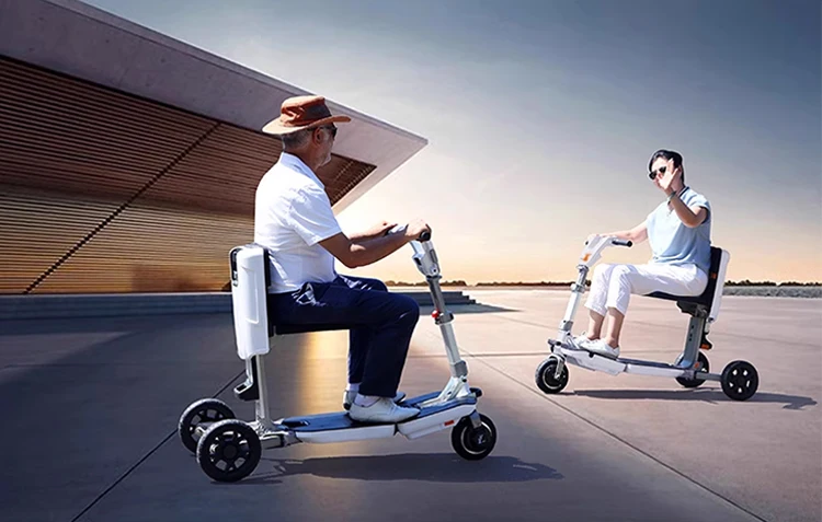 30 كجم التحكم عن بعد للطي سكوتر كهربائي التنقل حقيبة أمتعة سكوتر بمحركات المحمولة سهلة وضع في الجذع - BZ-LXB01