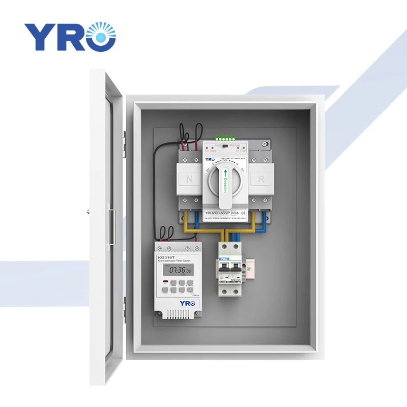 Picture 5: PV Array Solar Combiner Box YRQ2CB-634PTC Dual Power Transfer Switch with Circuit Breaker Solar Panel System New Product
