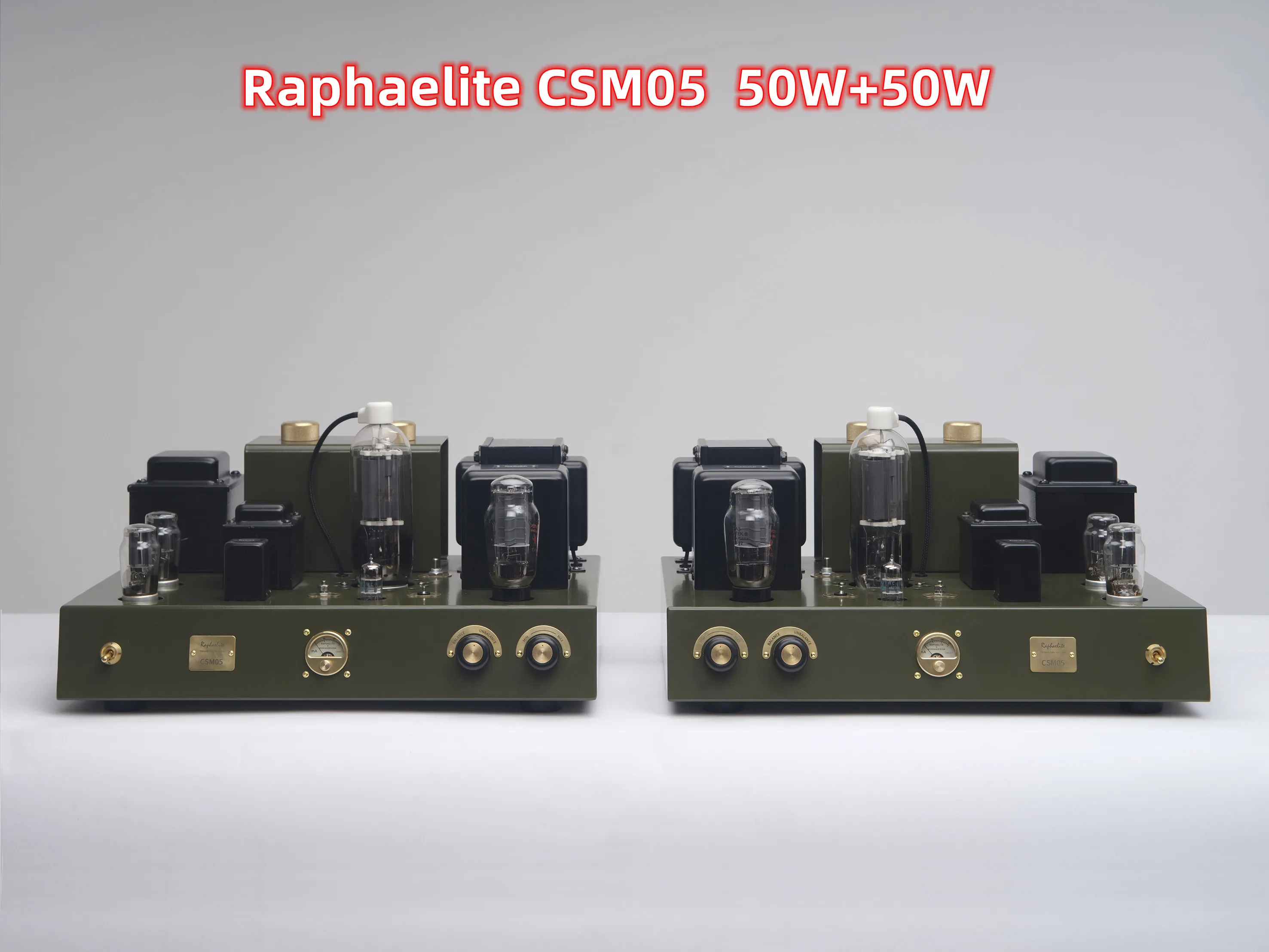 Latest 50W*2 Raphaelite CSM05 classic 805 split electronic tube single end rear stage, 12AT7*2, 2A3*2, 805*2, 5Z4P*4,10HZ~20KHZ