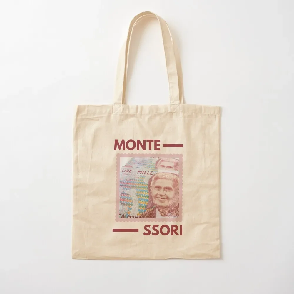 

Maria Montessori bill stamp Tote Bag Handbags women shopper bag woman bags luxury women cute pouch bag