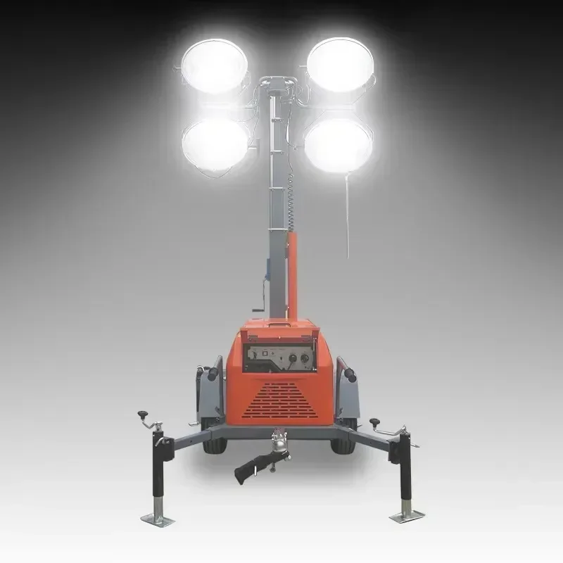 Mini Mobile Portable Generator Lighting Tower Generator Hydraulic Industrial Light Tower Light Tower For Gardens Indonesia