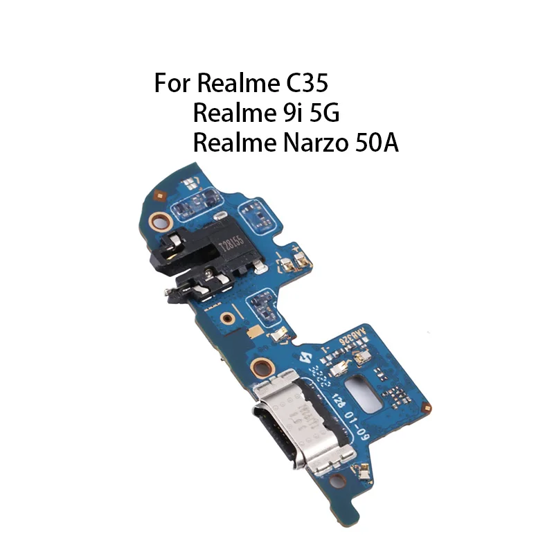 Gefenis Org USB Charging Port Board Flex Cable Connector For Realme C35 / Realme 9i 5G / Realme Narzo 50A