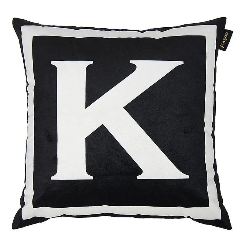 Nordic Letter Black White Pillow Letters Boho Throw Pillow Cover Car Office Nap Pillow Home Decoration Modern for Women 45x45