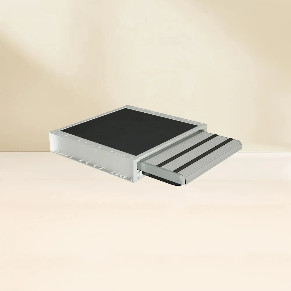 Electric Motorhome Caravan Outdoor Waterproof Durable Strong Aluminum Alloy Single Slide RV Step Manual Override Vehicle