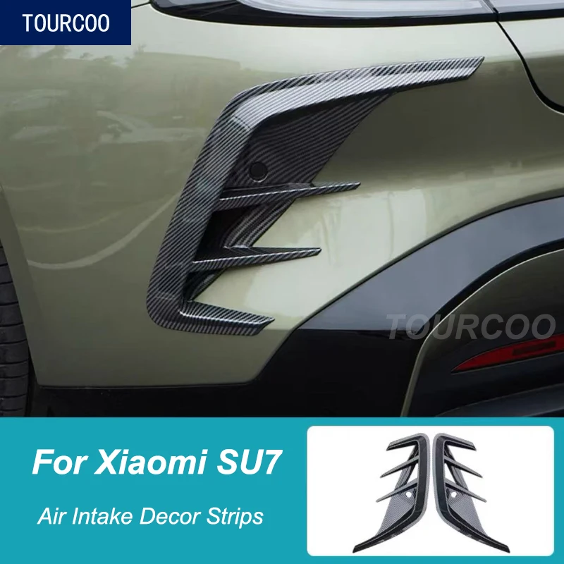 For Xiaomi SU7 Front Rear Air Intake Protective Cover Exterior Decorative Strips Car Styling Modified Accessories