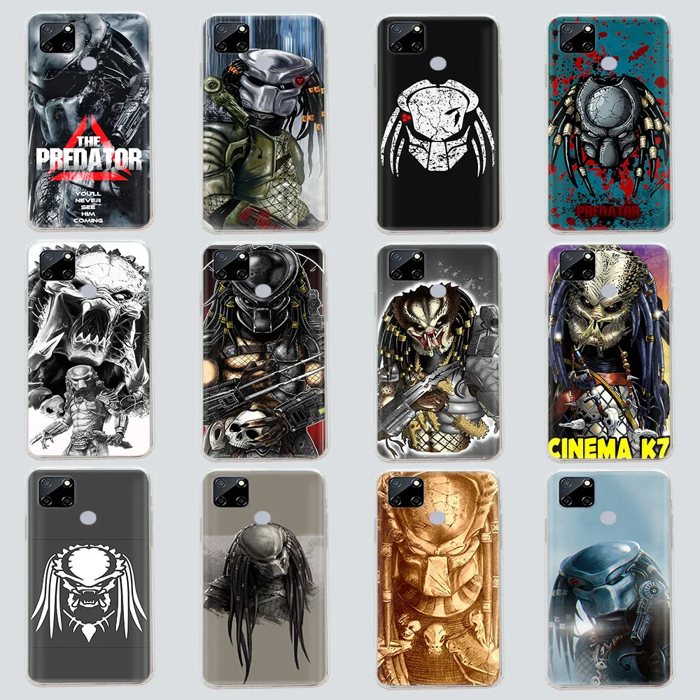 Transparent Case for VIVO V25 X80 Y01 Y02 Y02S Y16 Y22S Y35 OPPO Find X5 Reno 8 8T A17K A77S A78 Pro Soft Cover The Predator