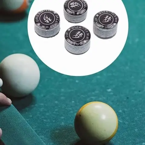 

10.5/11MM Professional Billiards Cue Tip With Gasket High Elastic Ox Cue Tip Snooker And Billiard Black 8 Billiard Accessories