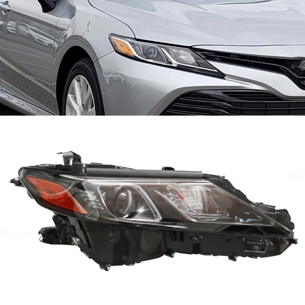 

Passenger Side Headlight Black Housing Durable Right Side LED Headlamp Fits For 2018 2019 2020 2021 2022 Toyota Camry LE SE RH