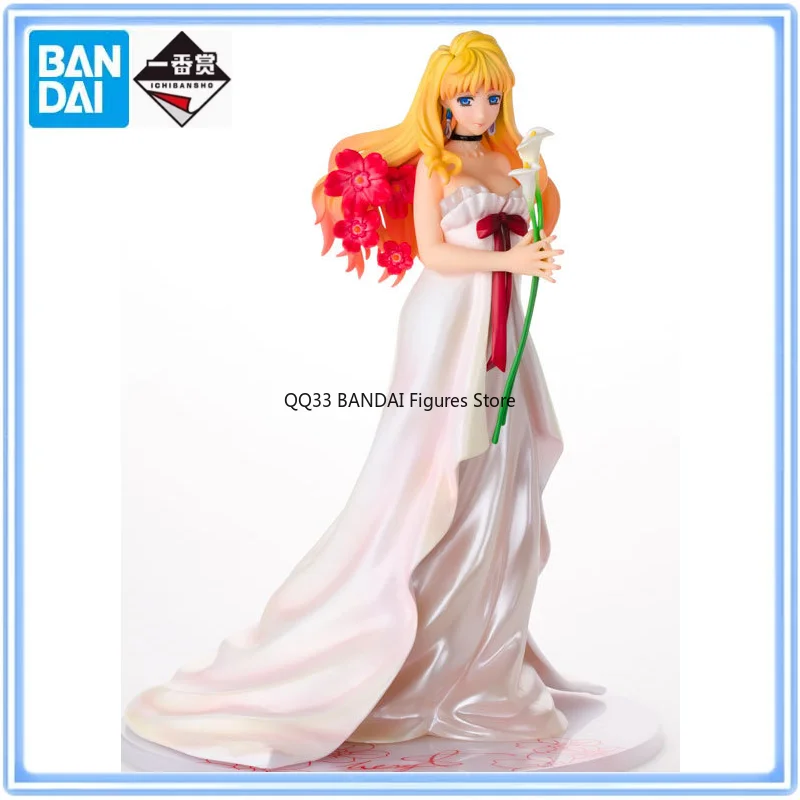 BANDAI Original Ichiban Kuji Macross Frontier Sheryl Nome Wedding Dress Ver. Character Action Model Desktop Decoration