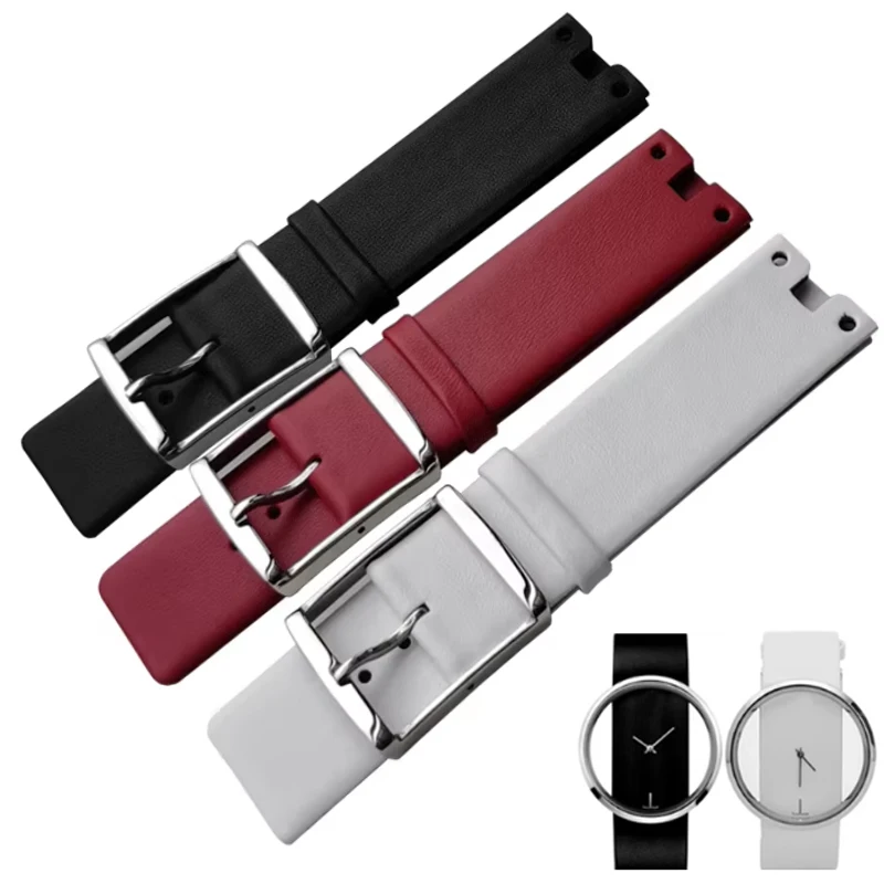 Watch Band for CK K94231 K9423101 Genuine Leather Durable Soft for Calvin Klein Watch Strap 22mm Men's Watch Bracelet
