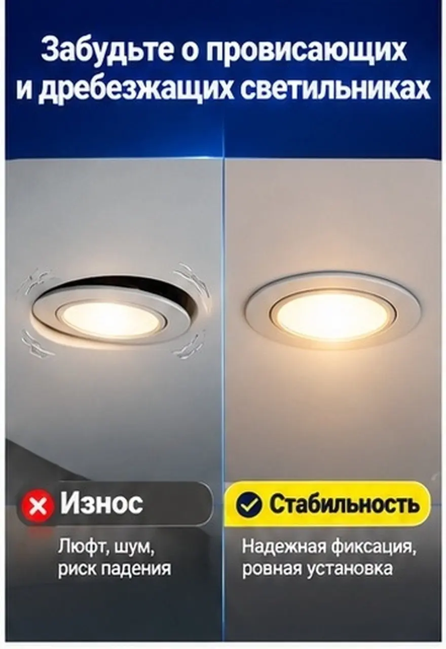4Pcs Recessed Lighting Clips Manganese Steel Downlight Retaining Spring Clips Secure Fit Easy Install for Residential Commercial