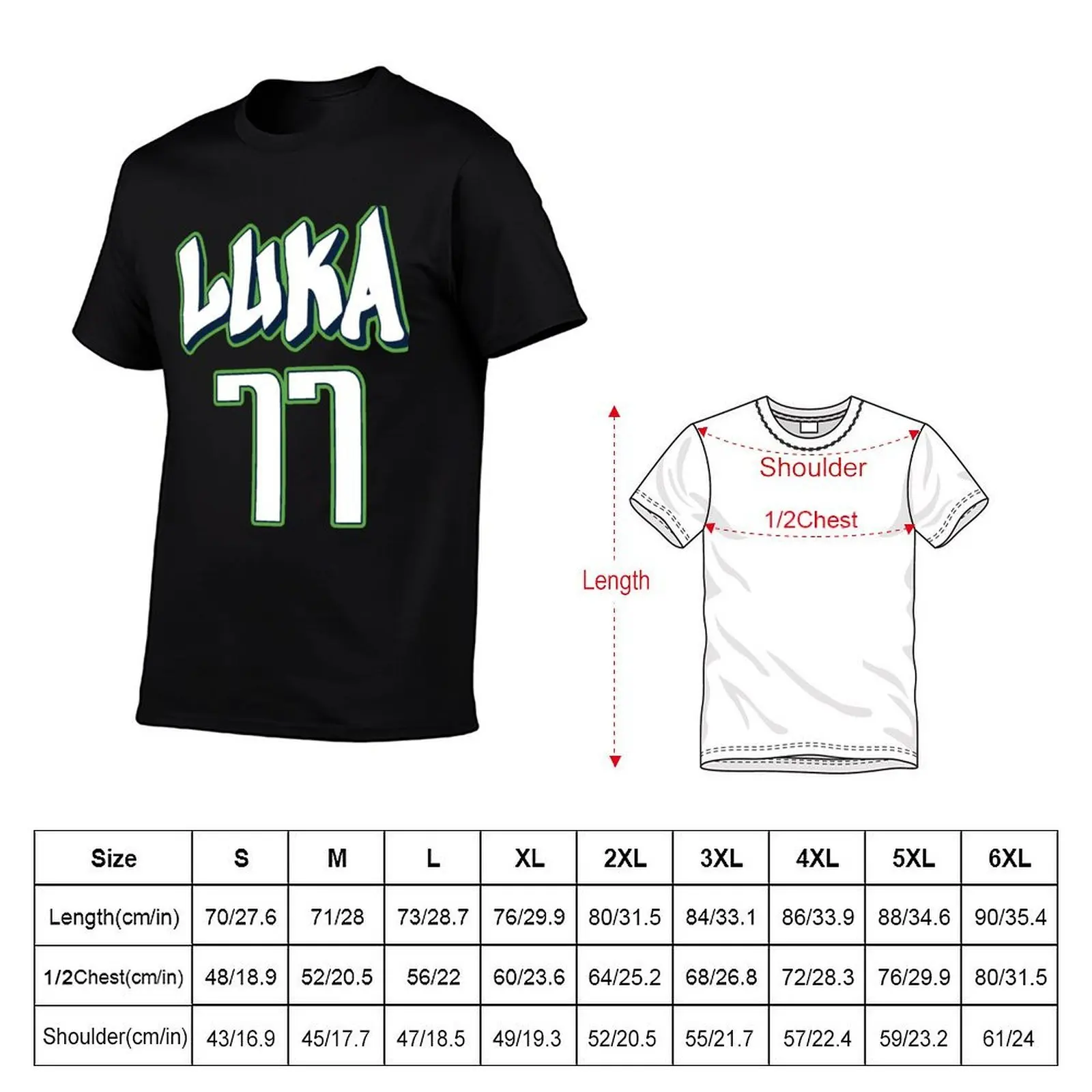 Luka Doncic 77 City Jersey T-Shirt Lightweight Gym Training T-Shirt