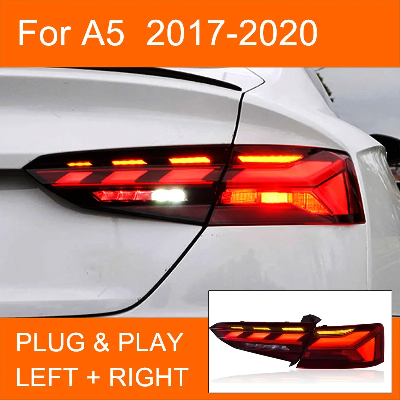 1 pair LED Tail Light Assembly for Audi A5 2017 2018 2019 2020